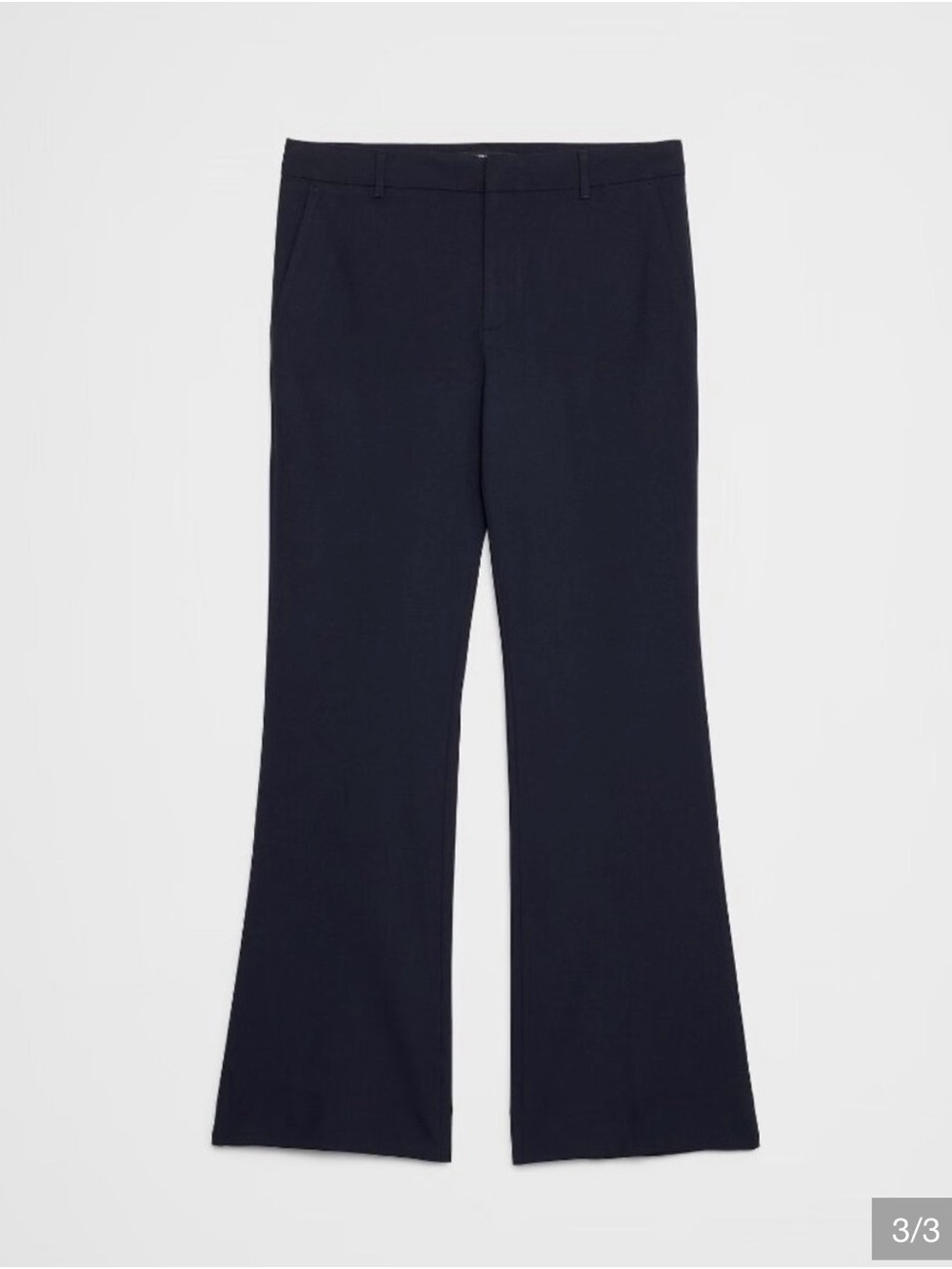Banana Republic Sculpted Stretch Bootcut Trouser Pant in Navy 6p